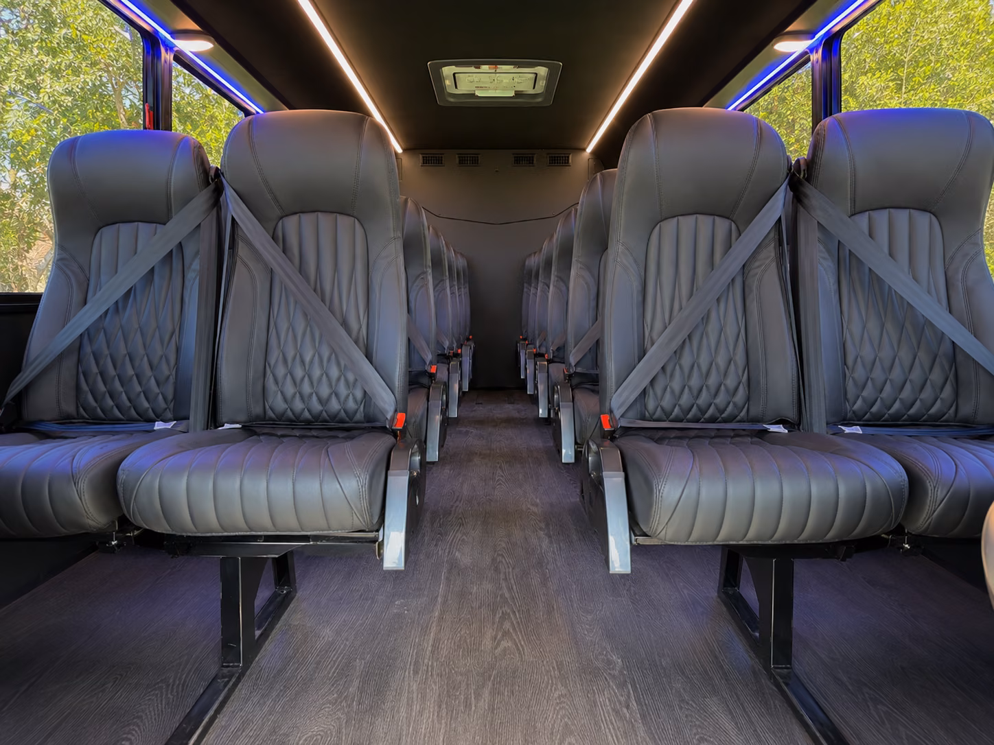 15 passenger minibus inside