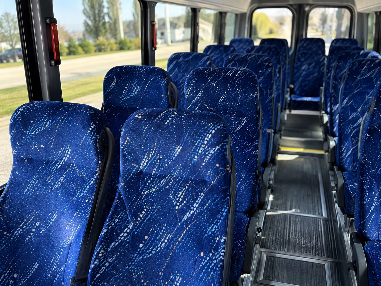 15 passenger minibus interior