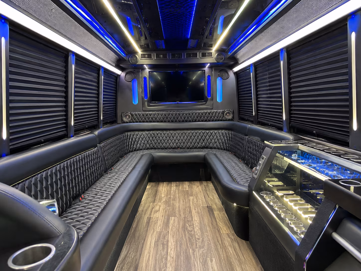 hollywood park casino night at tables party bus rental