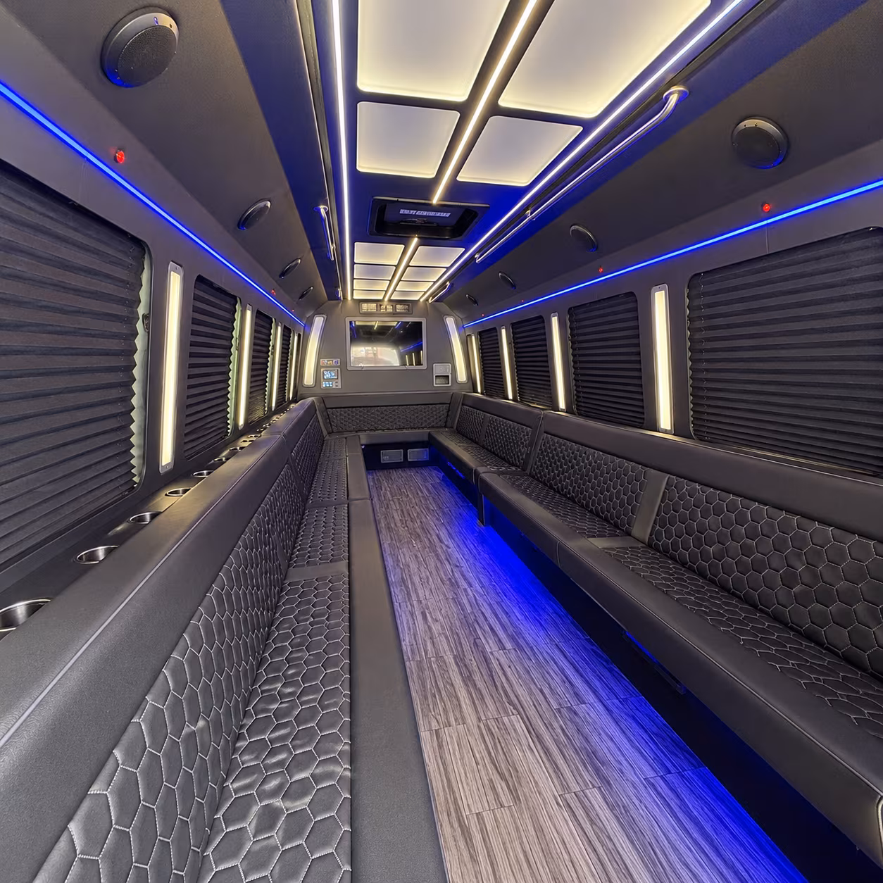 inglewood 30 passenger party bus interior