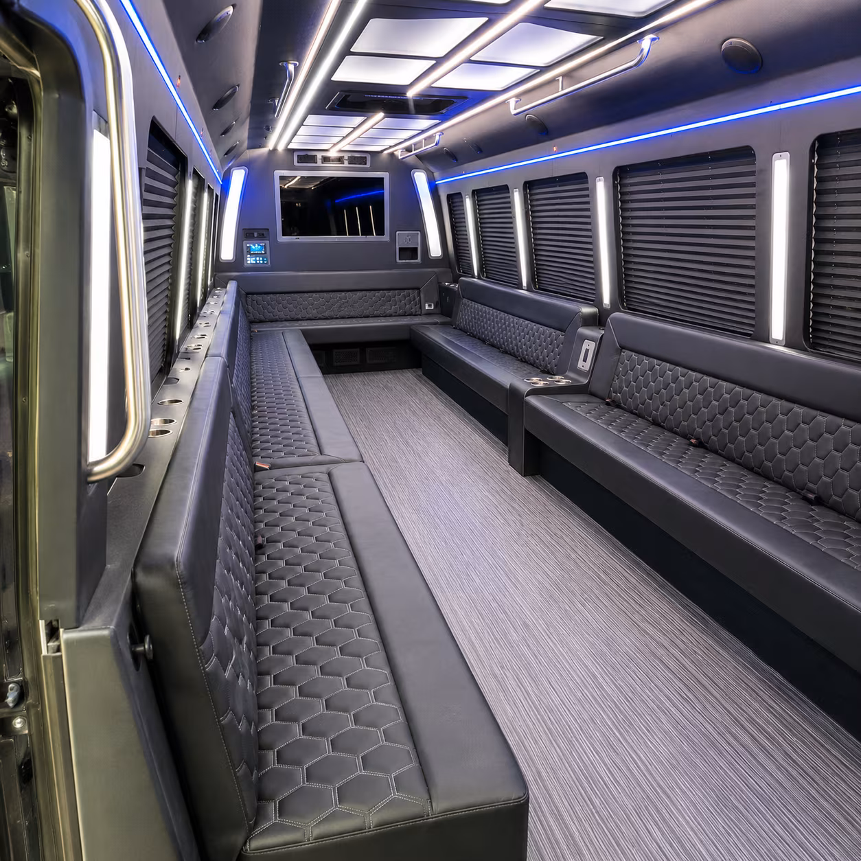 inglewood 40 passenger party bus interior