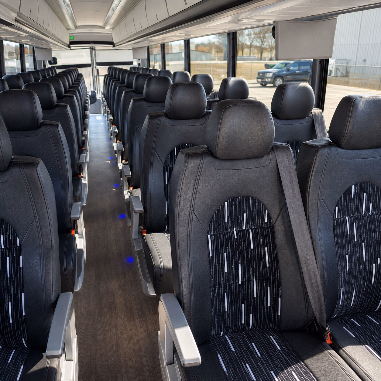 inglewood charter bus rental interior