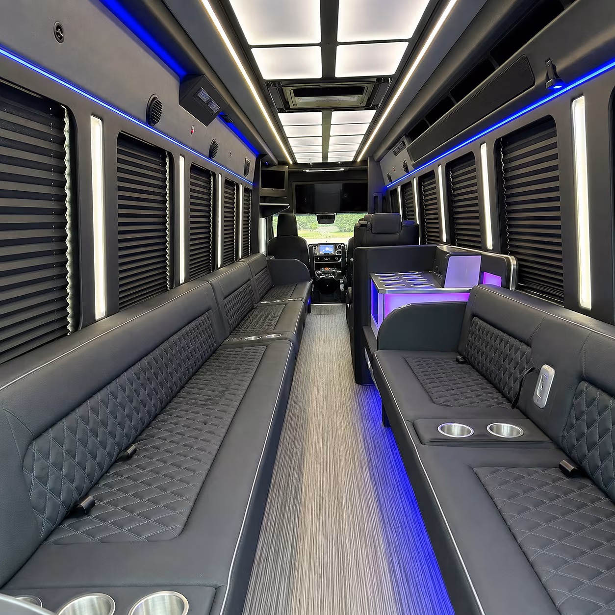 inglewood party bus rental interior