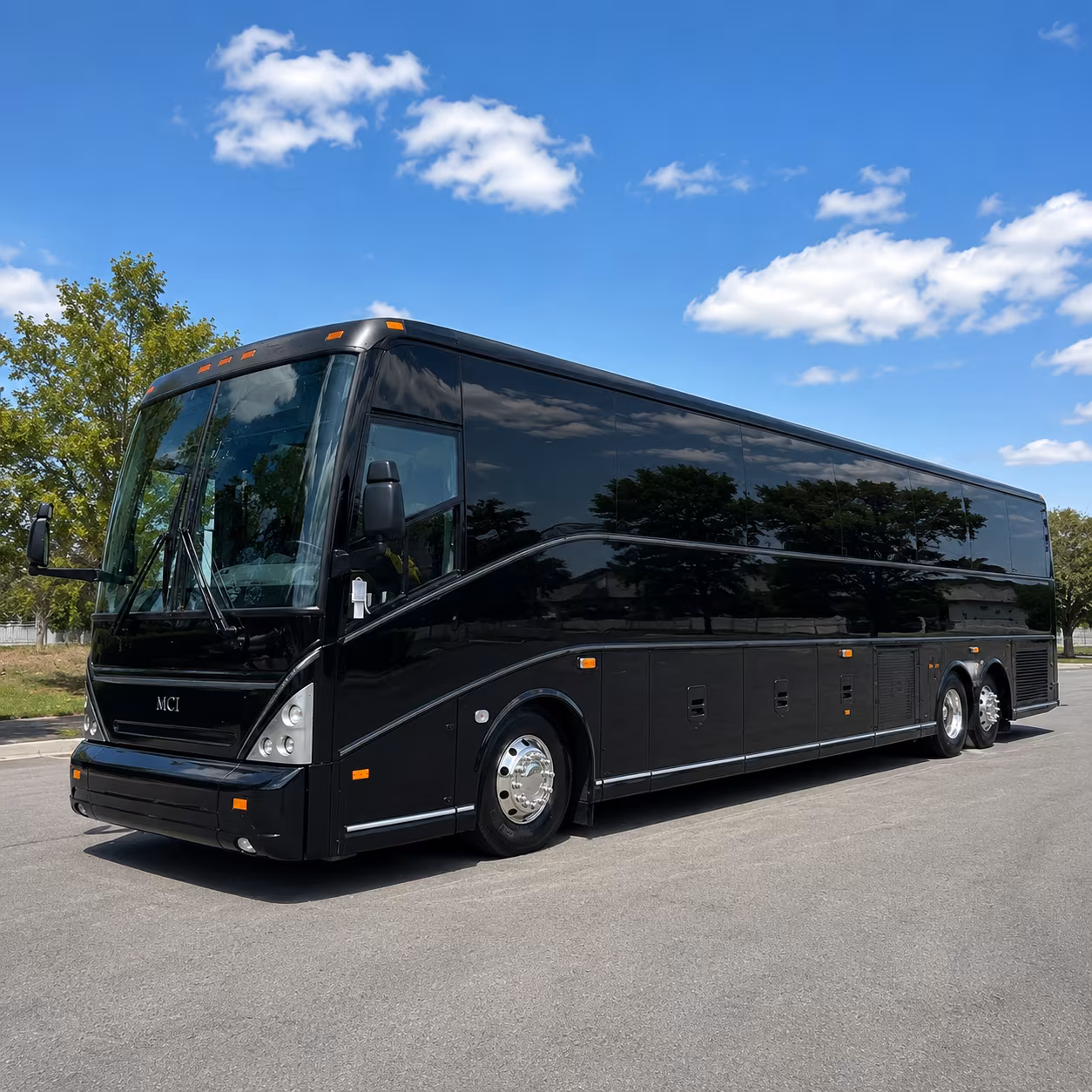 long distance buses for away games and out of town fans